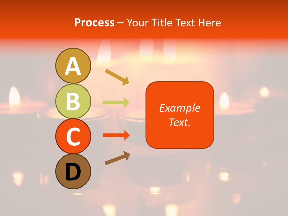 Christmas Mysterious Fire PowerPoint Template