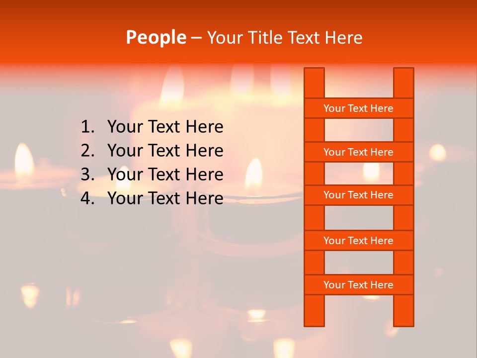 Christmas Mysterious Fire PowerPoint Template
