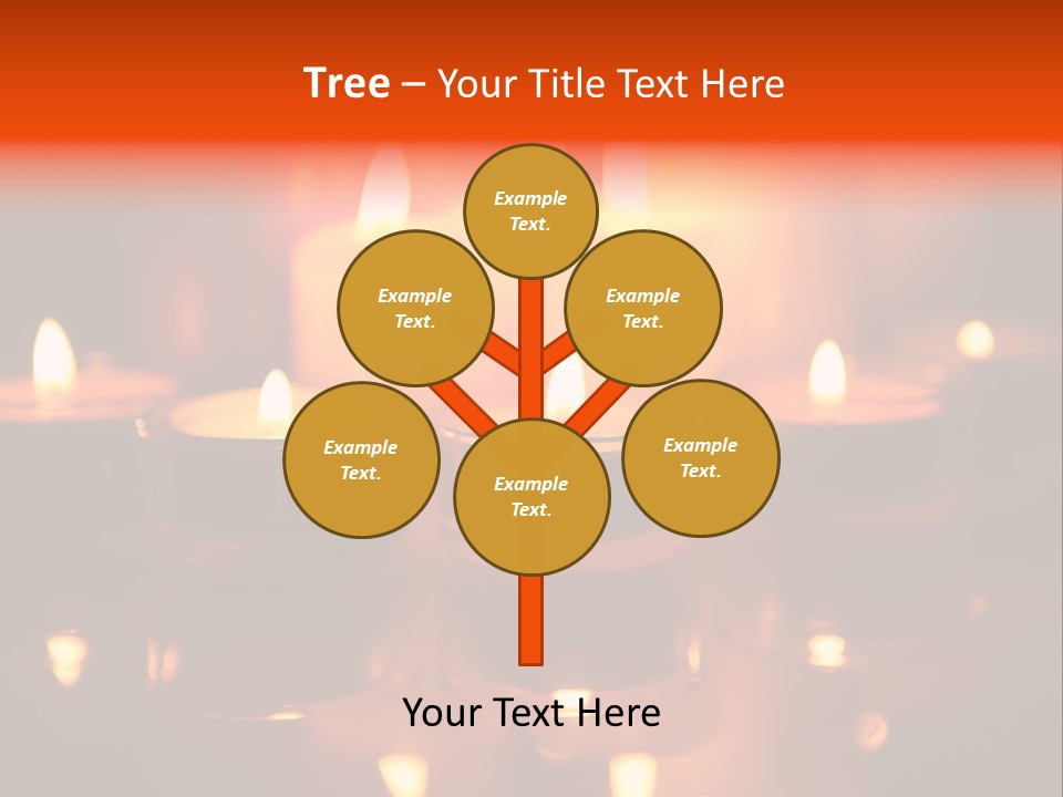 Christmas Mysterious Fire PowerPoint Template