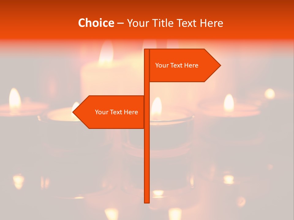 Christmas Mysterious Fire PowerPoint Template