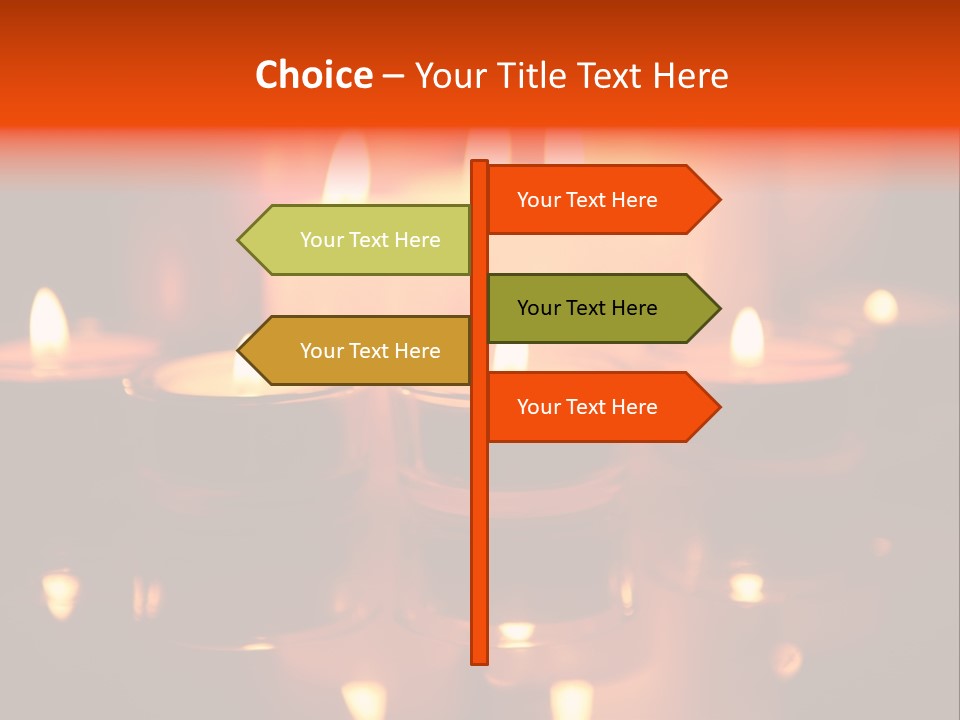 Christmas Mysterious Fire PowerPoint Template