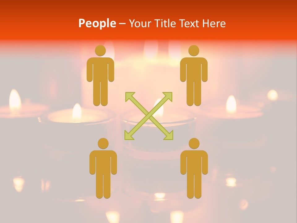 Christmas Mysterious Fire PowerPoint Template