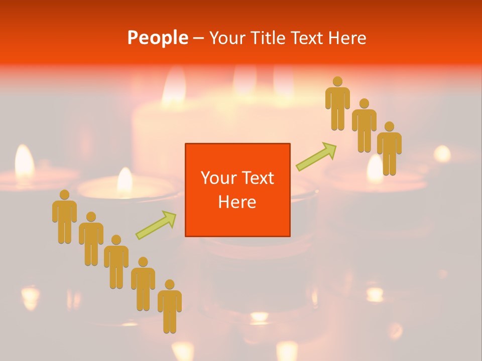 Christmas Mysterious Fire PowerPoint Template