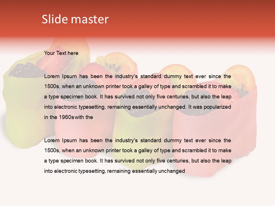 Fruit Slice Green PowerPoint Template