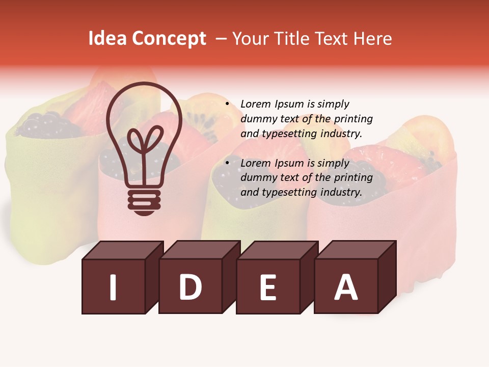 Fruit Slice Green PowerPoint Template