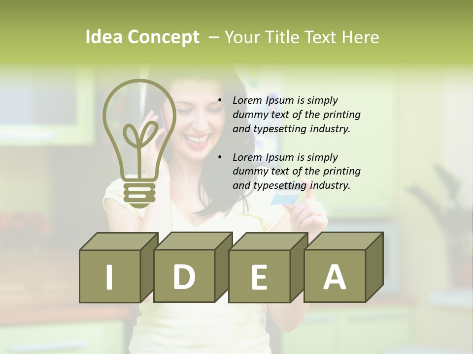 Phone Currency Room PowerPoint Template