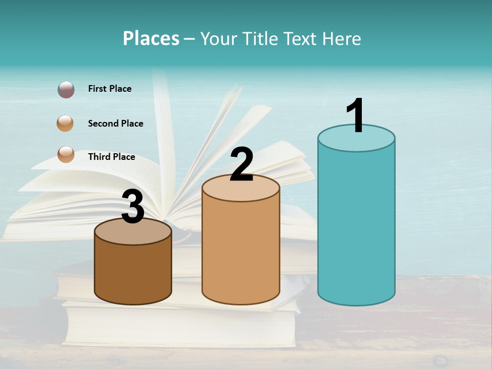 Row Wooden Group PowerPoint Template