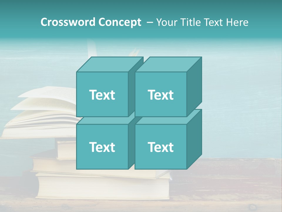 Row Wooden Group PowerPoint Template