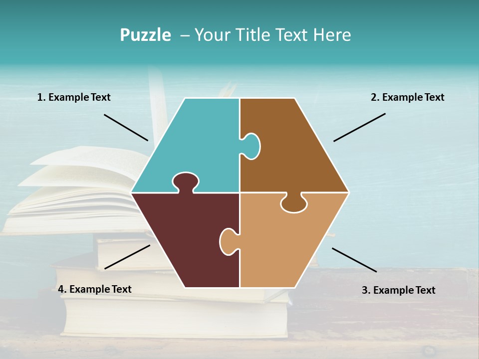 Row Wooden Group PowerPoint Template