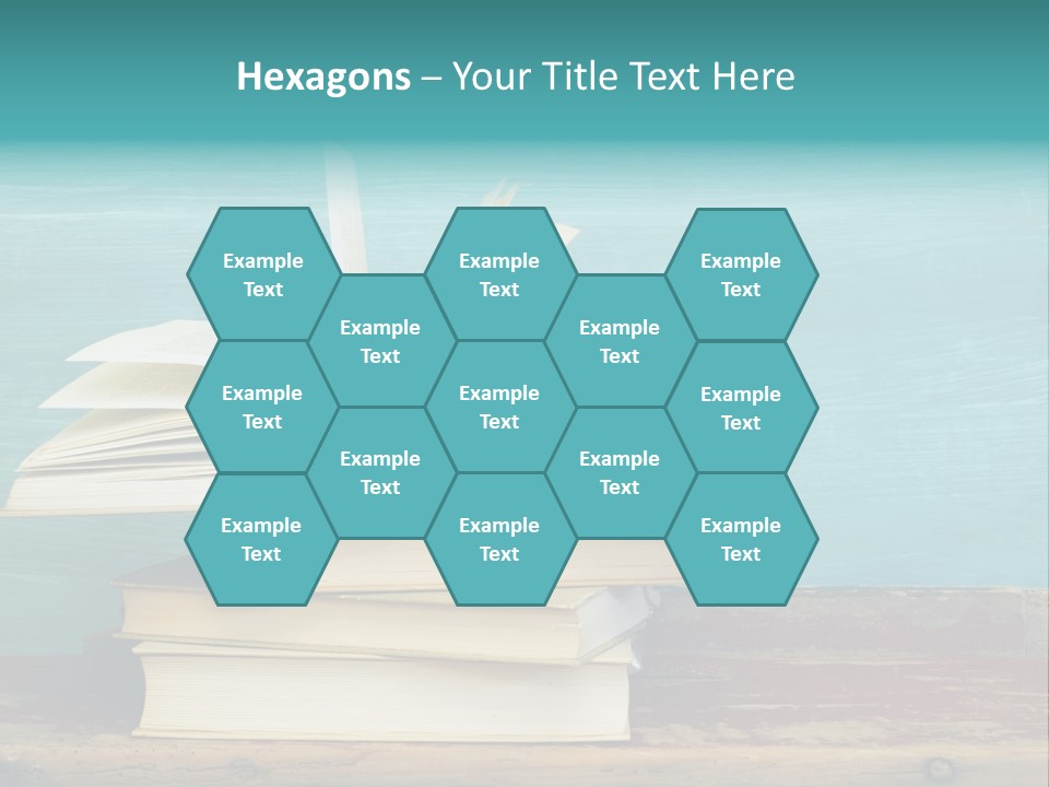 Row Wooden Group PowerPoint Template