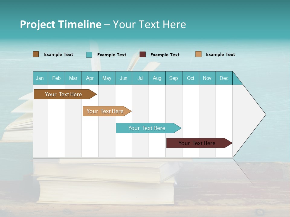 Row Wooden Group PowerPoint Template