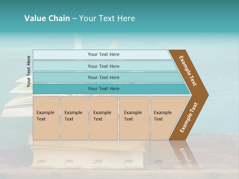 Row Wooden Group PowerPoint Template