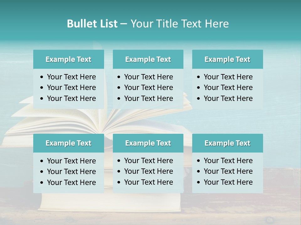 Row Wooden Group PowerPoint Template