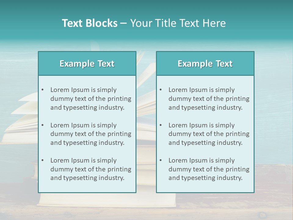 Row Wooden Group PowerPoint Template