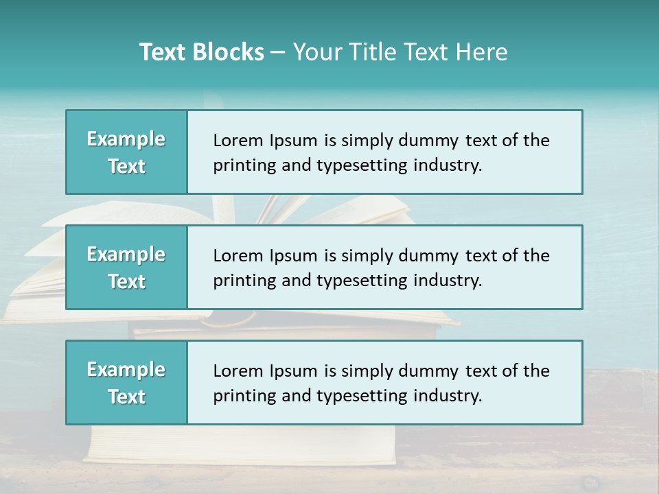 Row Wooden Group PowerPoint Template