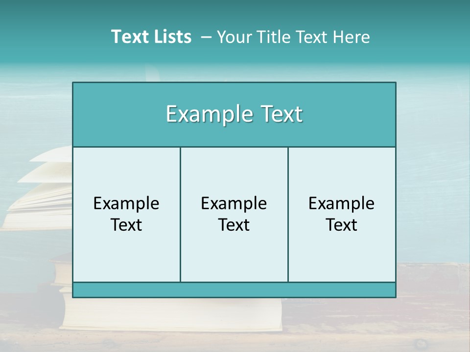 Row Wooden Group PowerPoint Template