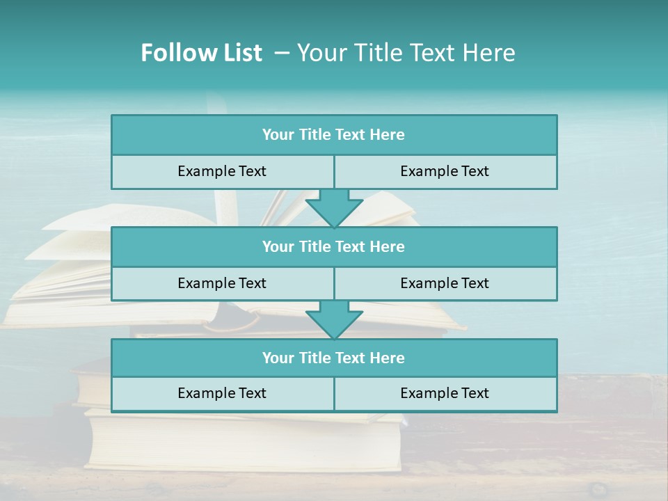 Row Wooden Group PowerPoint Template