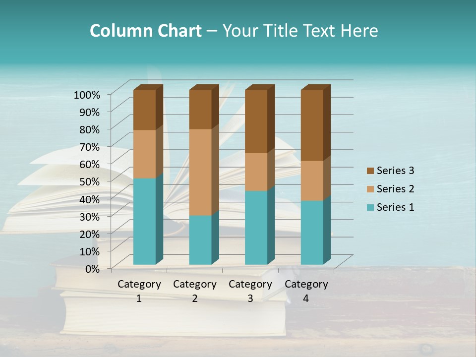 Row Wooden Group PowerPoint Template