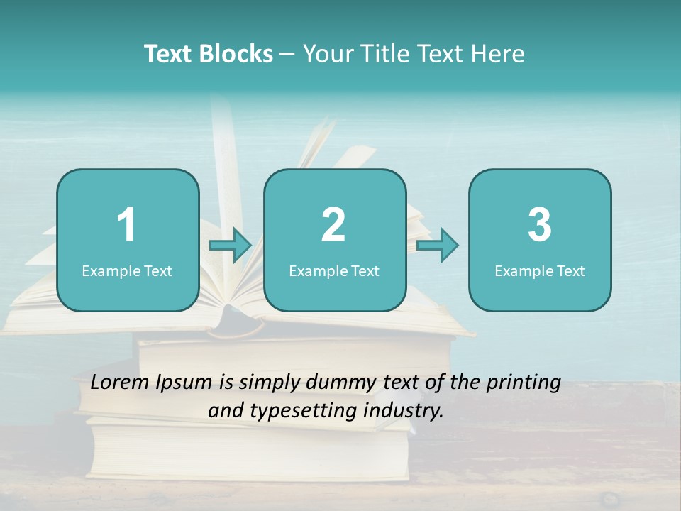 Row Wooden Group PowerPoint Template