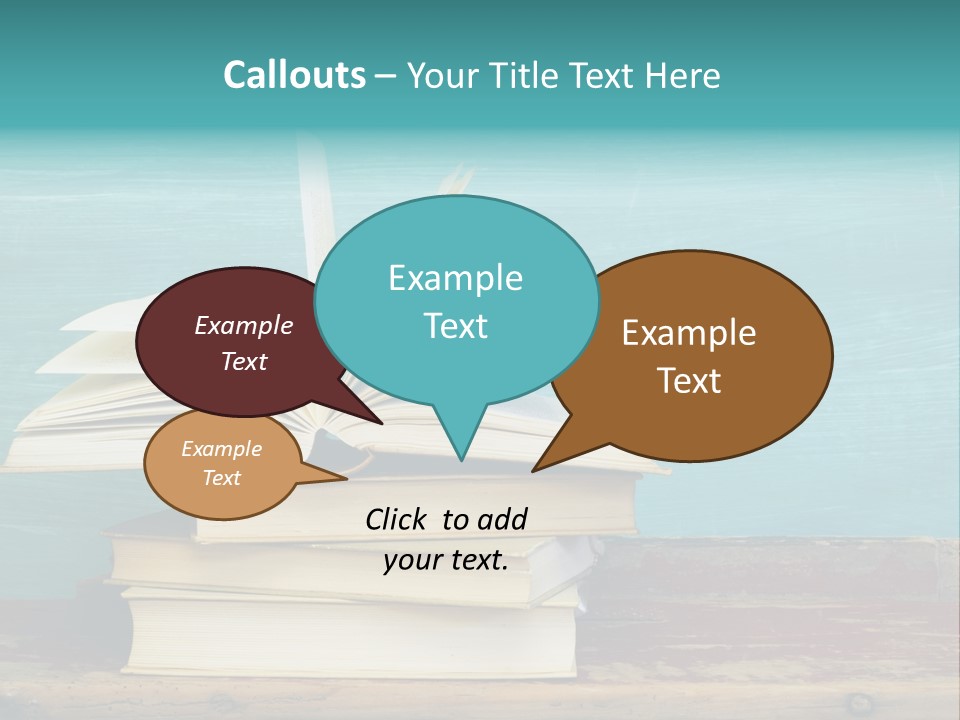 Row Wooden Group PowerPoint Template