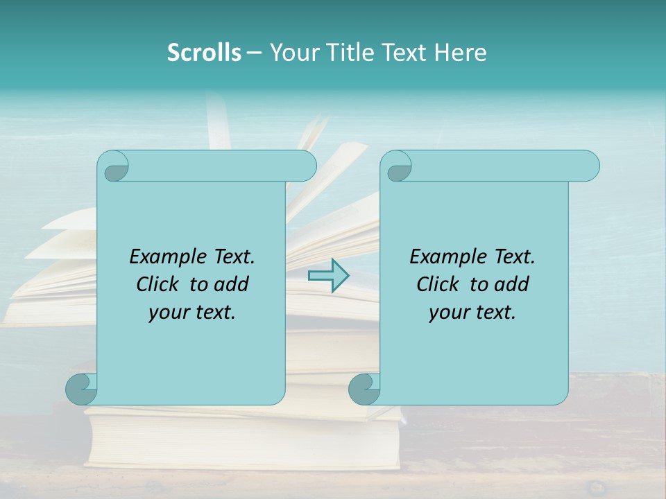 Row Wooden Group PowerPoint Template