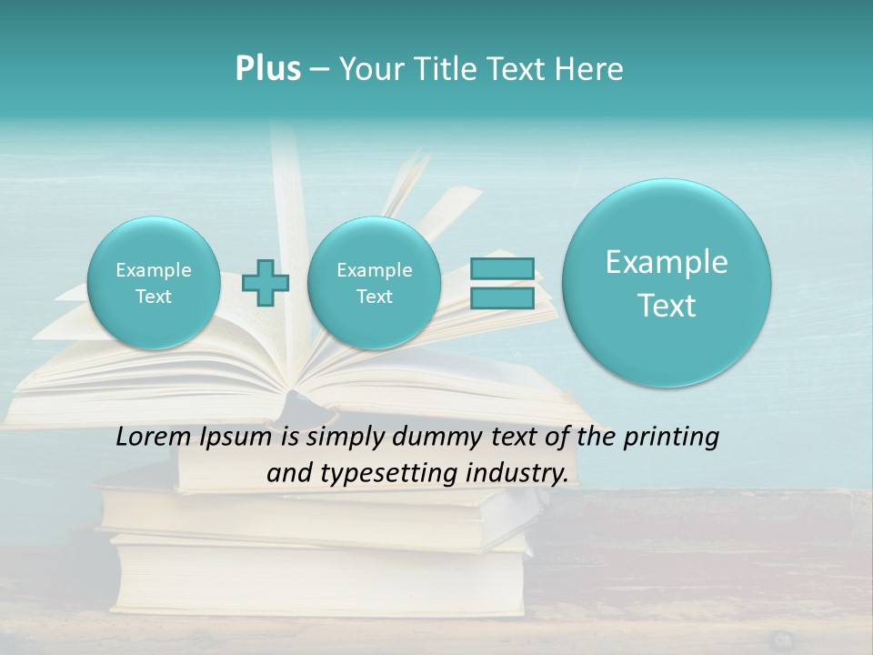 Row Wooden Group PowerPoint Template