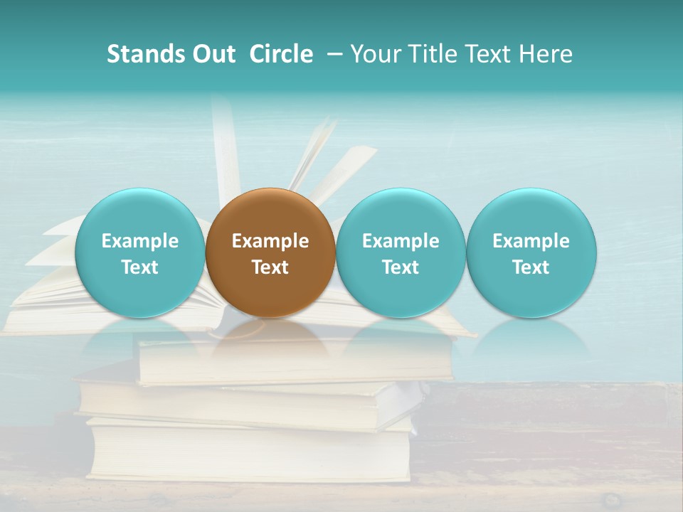 Row Wooden Group PowerPoint Template