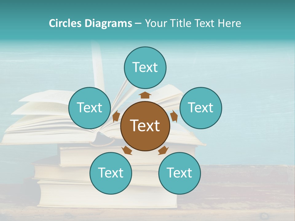 Row Wooden Group PowerPoint Template