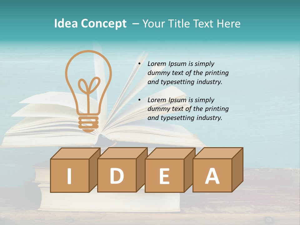 Row Wooden Group PowerPoint Template