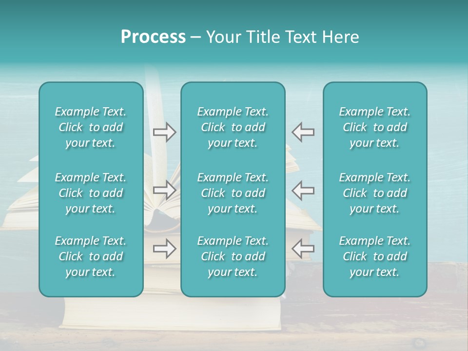 Row Wooden Group PowerPoint Template