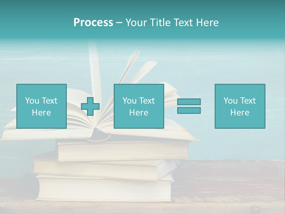 Row Wooden Group PowerPoint Template