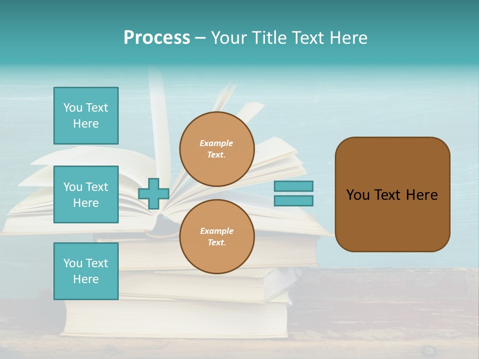 Row Wooden Group PowerPoint Template