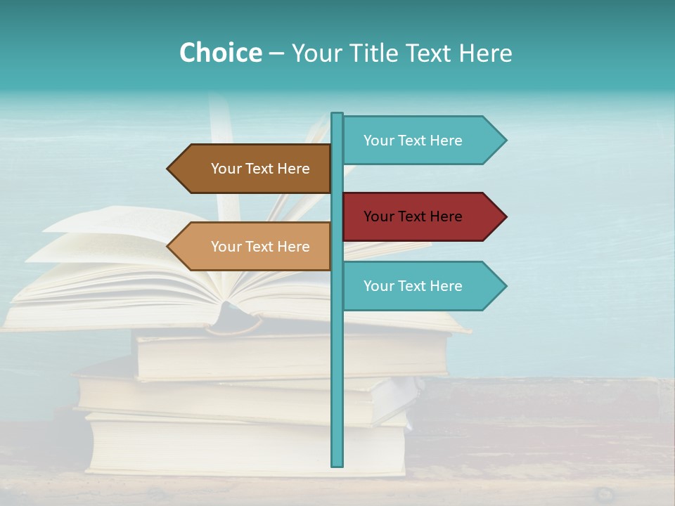 Row Wooden Group PowerPoint Template