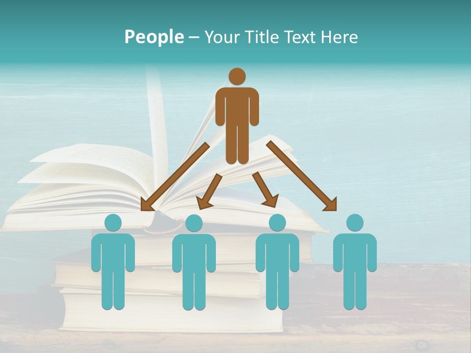 Row Wooden Group PowerPoint Template