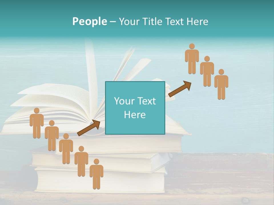 Row Wooden Group PowerPoint Template