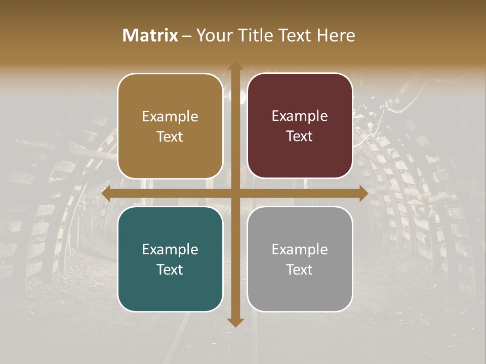 Coal Cars Coal Coal Mining PowerPoint Template