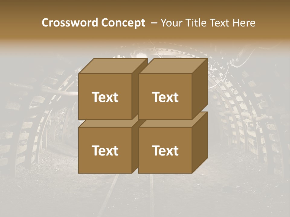 Coal Cars Coal Coal Mining PowerPoint Template