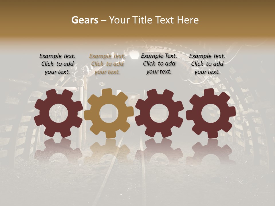Coal Cars Coal Coal Mining PowerPoint Template