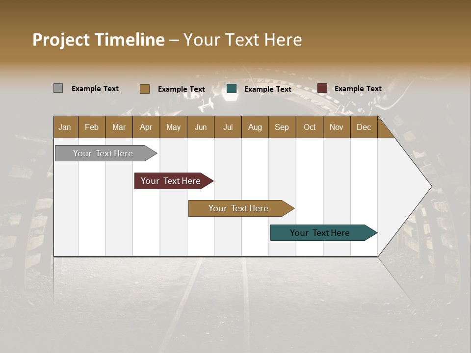Coal Cars Coal Coal Mining PowerPoint Template