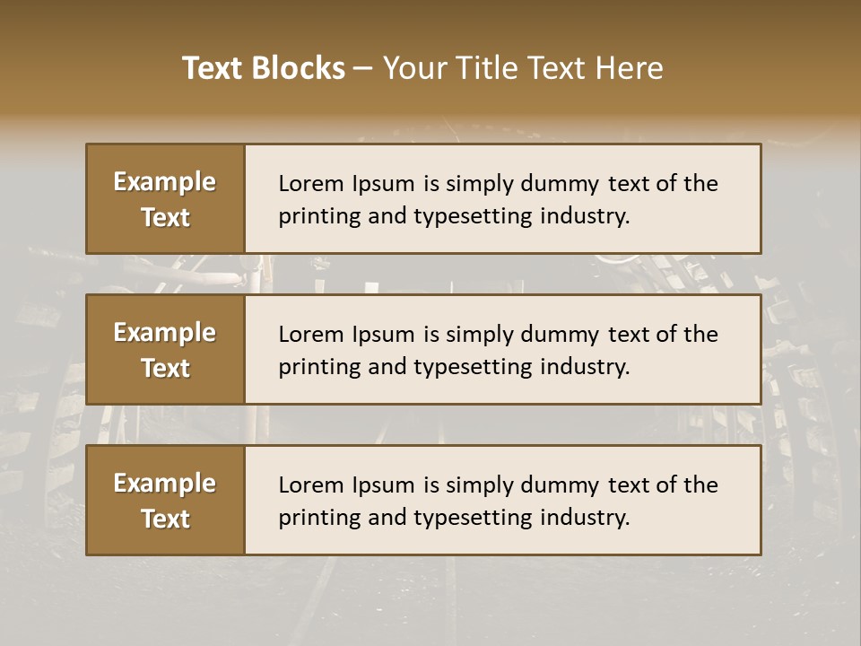 Coal Cars Coal Coal Mining PowerPoint Template