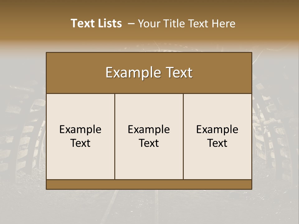 Coal Cars Coal Coal Mining PowerPoint Template