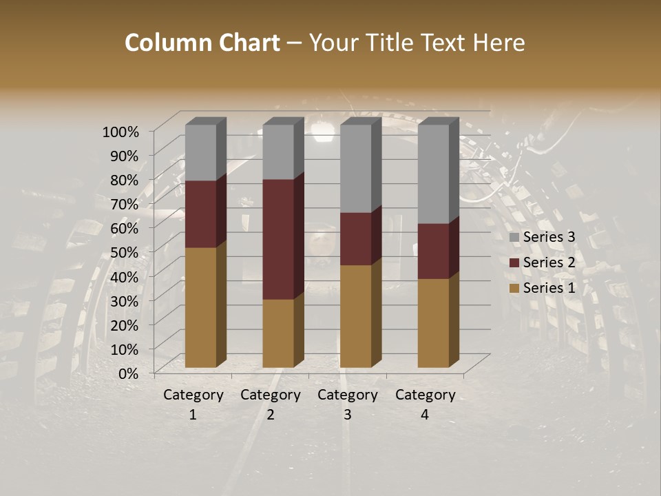 Coal Cars Coal Coal Mining PowerPoint Template