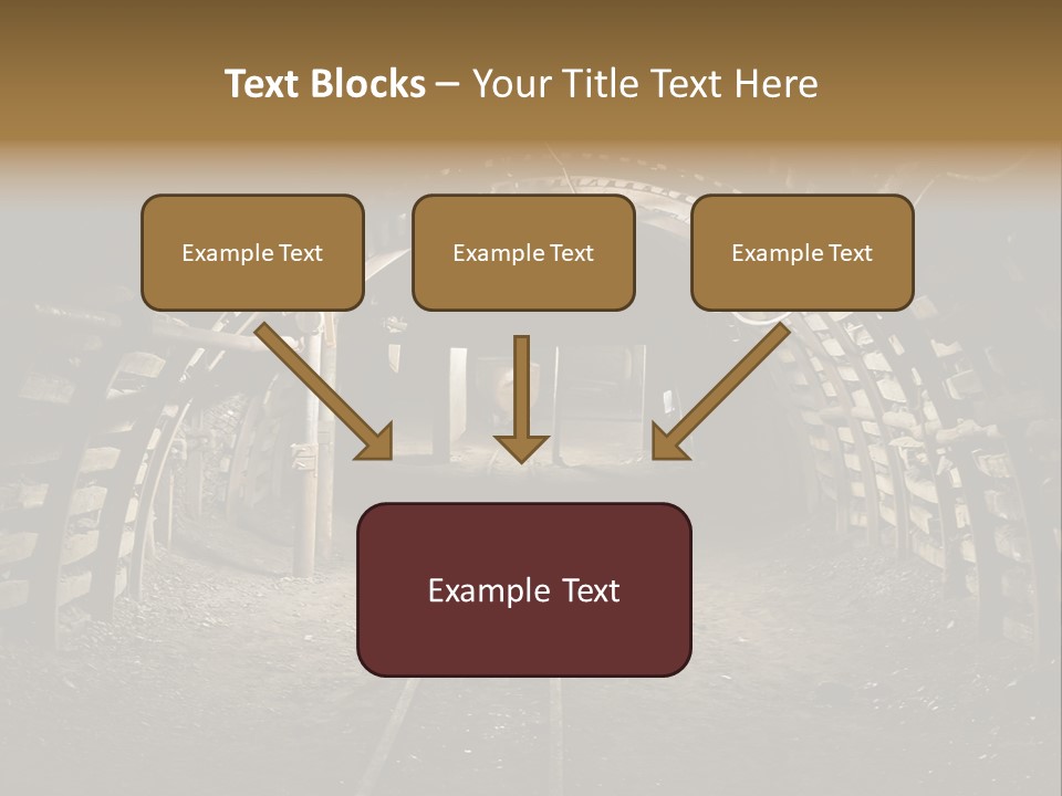 Coal Cars Coal Coal Mining PowerPoint Template