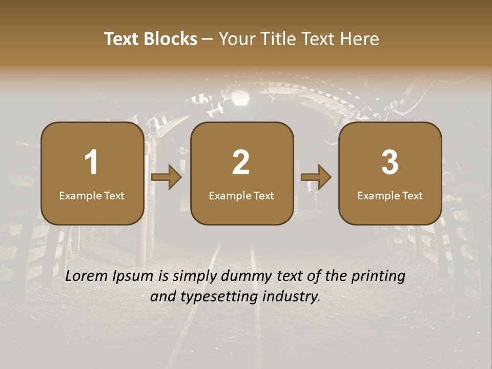 Coal Cars Coal Coal Mining PowerPoint Template