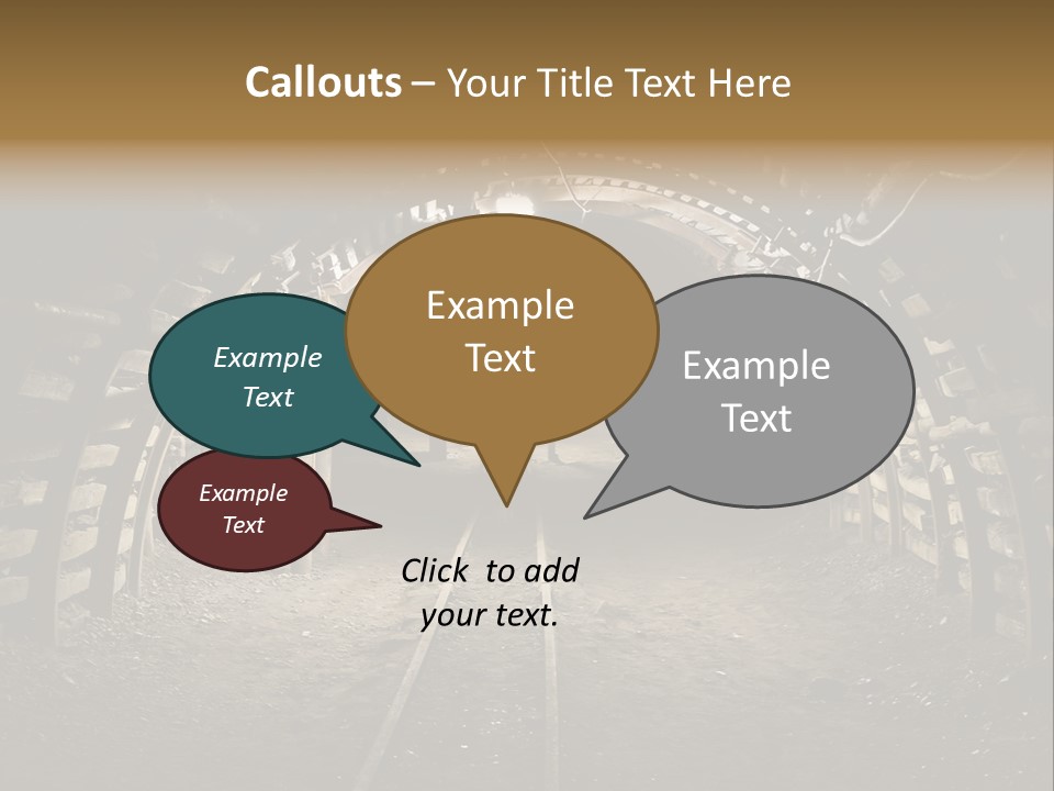 Coal Cars Coal Coal Mining PowerPoint Template