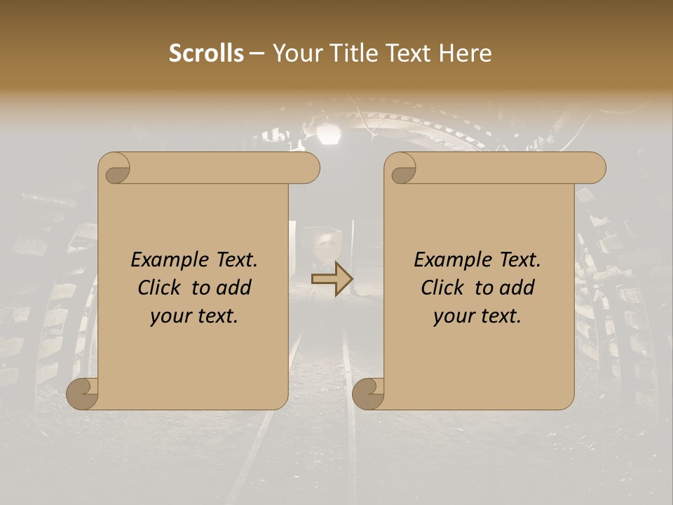 Coal Cars Coal Coal Mining PowerPoint Template