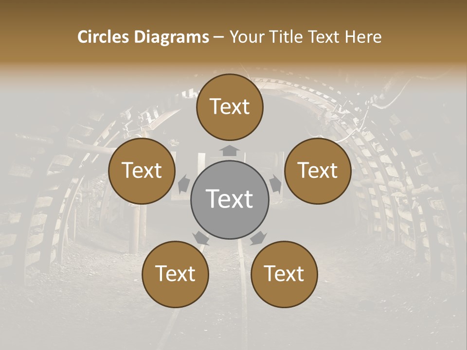 Coal Cars Coal Coal Mining PowerPoint Template