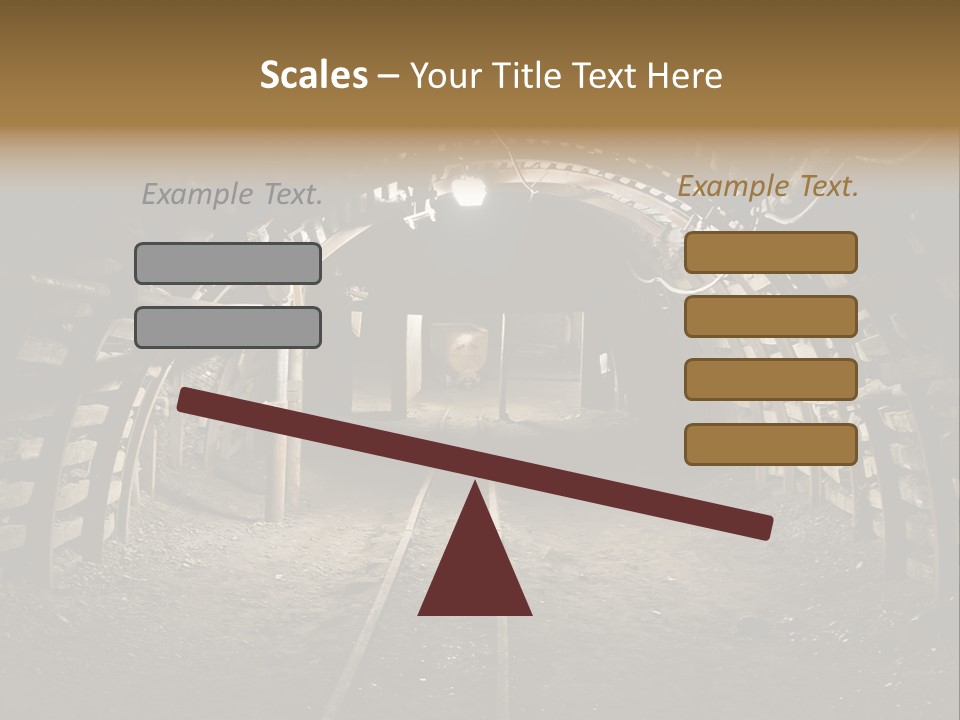 Coal Cars Coal Coal Mining PowerPoint Template