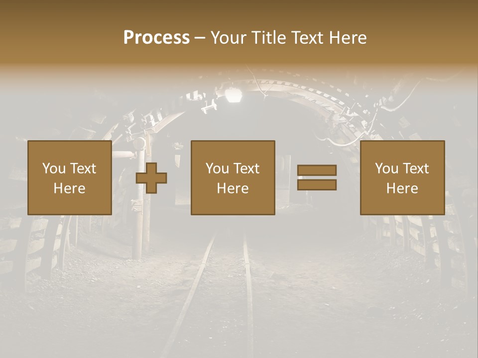 Coal Cars Coal Coal Mining PowerPoint Template