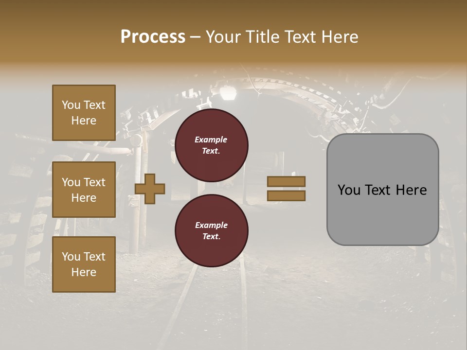 Coal Cars Coal Coal Mining PowerPoint Template